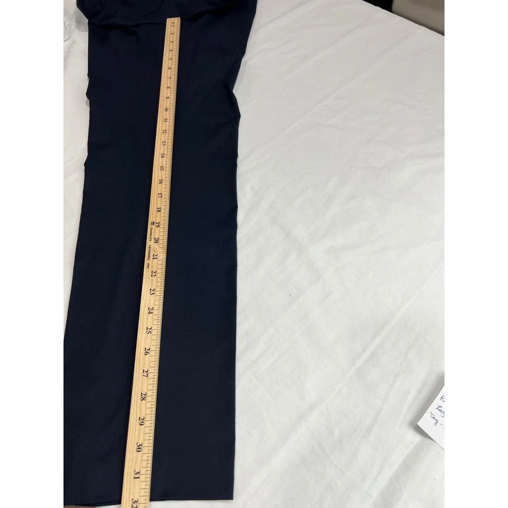 Lauren Ralph Lauren Dress Pants Men 34W x‎ 32L Navy Total Comfort Flat Front A45